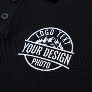 Custom Polo Shirts for Men Women, Personalized Business Golf Shirt, Customized Breathable Casual Polo Shirts for Company