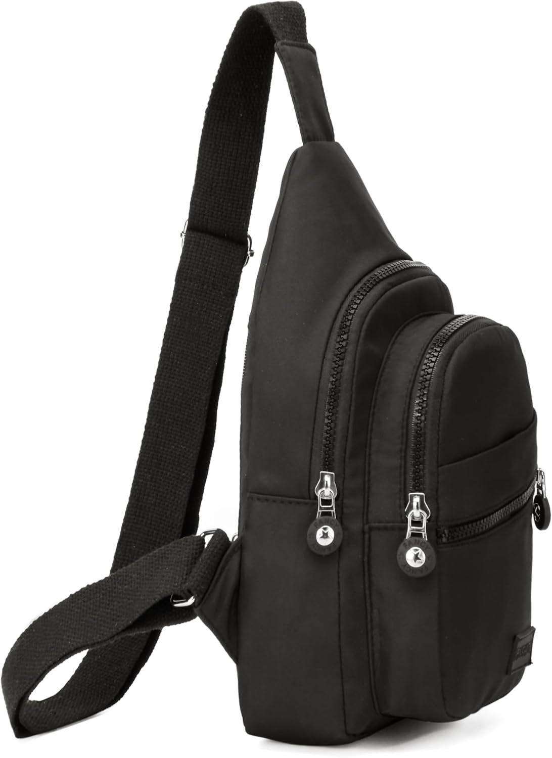 Banelu Small Sling Backpack Crossbody Bags for Women Men, Small Sling Bag Cross Body Bag Fanny Packs Crossbody Purses - Black