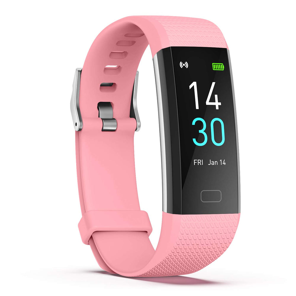 Fitness Tracker with Step/Distance/Calories Counter, Activity Tracker with Heart Rate Monitor, Slim Style Watch IP68 Waterproof, Sleep Monitor Tracker, Pedometer Watch for Women Men
