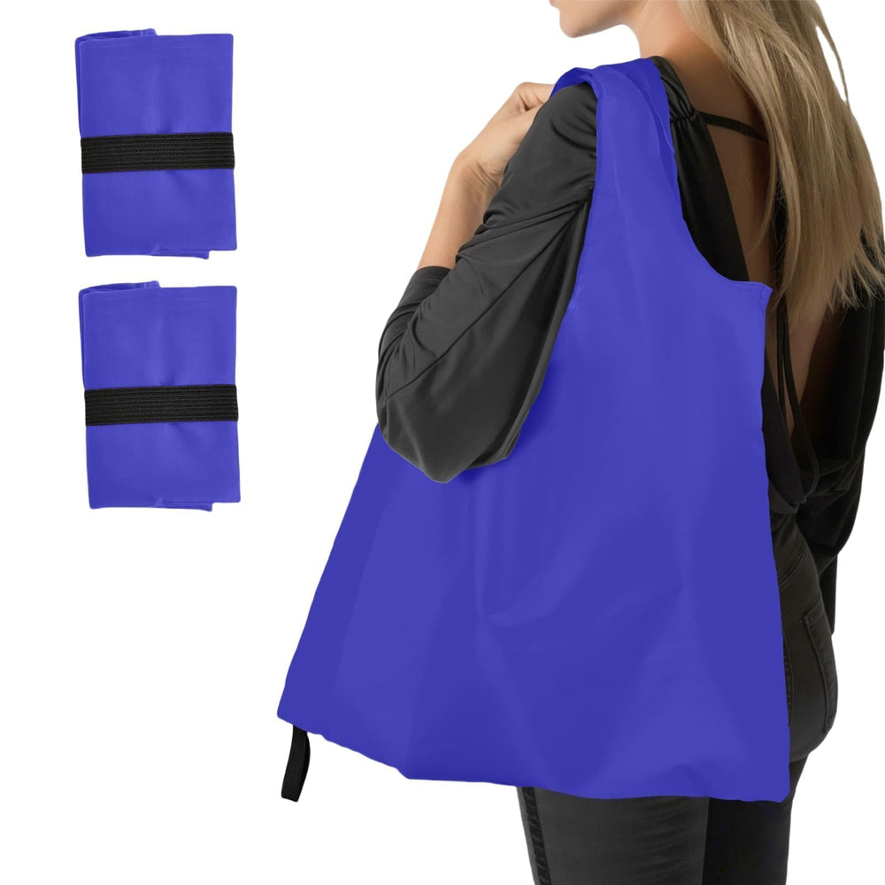 Washable Reusable Grocery Bags, Foldable Reusable Shopping Bags, Polyester Tote, Pocket Size Carrier