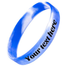 Custom Rubber Bracelet 1/10/30/50/100 ct Personalized Silicone Wristbands Customizable Debossed for Motivation, Events, Gifts, Promotions, Party, Awareness