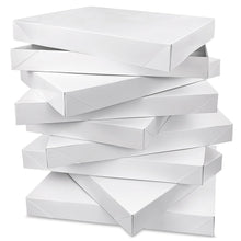 MUMULULU 8 PCS Kraft Paper Gift Boxes with Lids Sizes 11'' x 7.48'' Brown Boxes for Birthdays Graduations Christmas Weddings Baby Showers