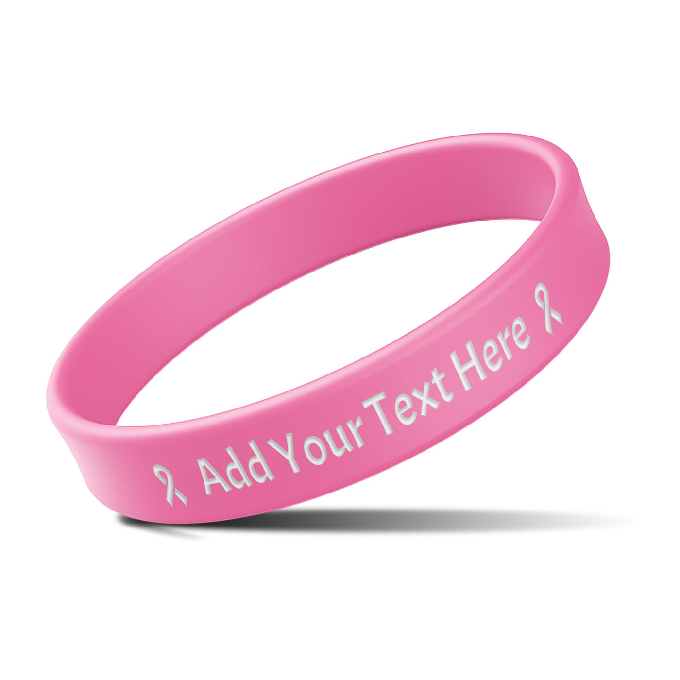 Custom Rubber Bracelets with Text Logo Clipart Customizable Bracelet Personalized 1/2 Inch Silicone Wristbands for Awareness, Events, Support, Promotions