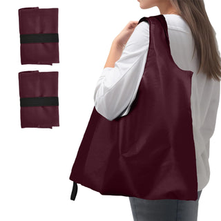 Washable Reusable Grocery Bags, Foldable Reusable Shopping Bags, Polyester Tote, Pocket Size Carrier