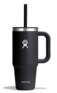 Hydro Flask Travel Tumbler with Handle, Lid and Straw - Insulated Stainless Steel in 32 Oz Trillium