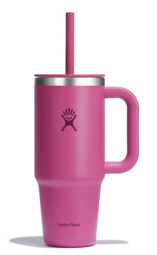Hydro Flask Travel Tumbler with Handle, Lid and Straw - Insulated Stainless Steel in 32 Oz Trillium