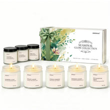 Christmas Candle Gift Set for Women, 4 Pack Long Lasting Soy Wax Candles with Lavender, Cookie, Fir & Cinnamon Apple Scents, Aromatherapy Candles for Home, Perfect Holiday Gifts