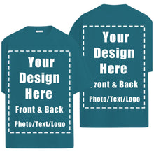Custom T Shirts Front Back for Men Women Personalized T-Shirt Add Your Own Design with Image Text Logo Tee Tops