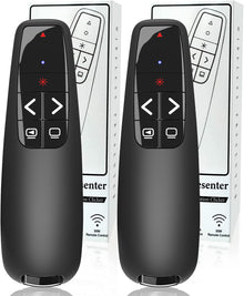 Presentation Clickers for PowerPoint, Clicker for Laptop Presentations Remote, USB Wireless Presenter Remote, Power Point Remote Clicker for Computer/Mac/PPT/Google Slide Advancer
