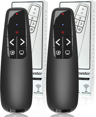 Presentation Clickers for PowerPoint, Clicker for Laptop Presentations Remote, USB Wireless Presenter Remote, Power Point Remote Clicker for Computer/Mac/PPT/Google Slide Advancer