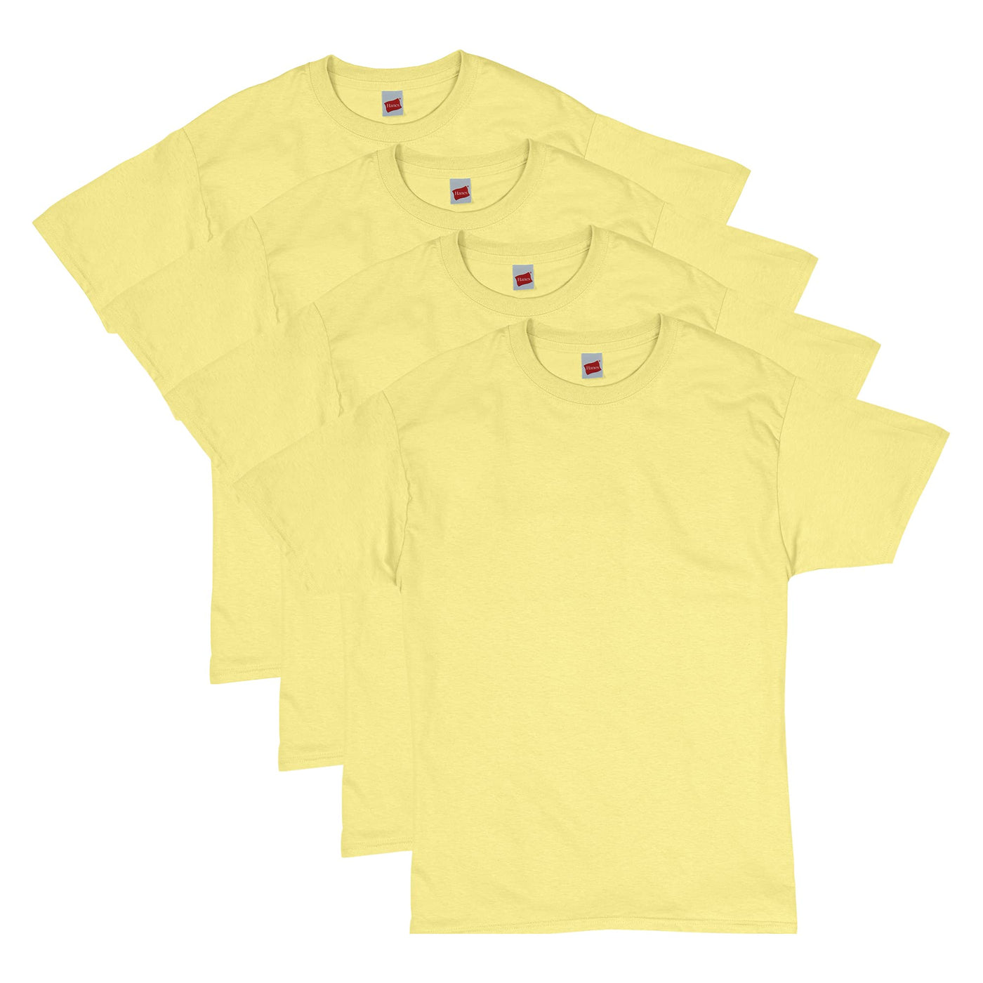 Hanes Men's Short Sleeve T-Shirt Pack, Big & Tall, Crewneck Cotton T-Shirts for Men, Value Packs