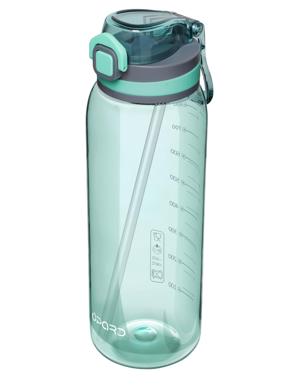 Opard Zip 20oz Plastic Water Bottle Dishwasher Safe, Leakproof Flip-Top Lid, BPA Free Tritan, Wide Mouth Reusable Kids Water Bottle for School Hiking Commuting Outdoor Travel and Gym