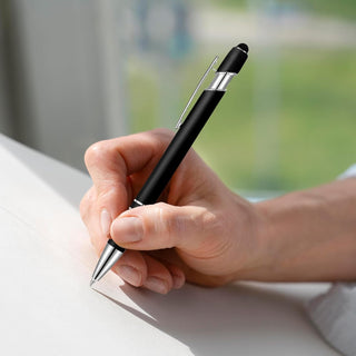 Bulk Custom Pens with Logo Design Your Own Pen Add Photo Text Name for Business Graduation Birthday Gifts Black Ink, 6 PCS Blank Black