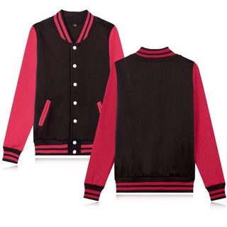 babyhealthy Women's Men's Varsity Baseball Jacket Casual Letterman Bomber Jacket Windbreaker Lightweight Jacket Coat