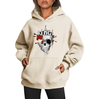 Womens 2025 Oversized Hoodie Graphic Pullover Sweatshirt Fall Winter Long Sleeve Warm Casual Top with Kangaroo Pocket