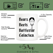 5Aup The Office TV Show Funny Coffee Mug for Dwight Schrute Fans, Bears Beets Battlestar Galactica Office Cup, 11 Oz