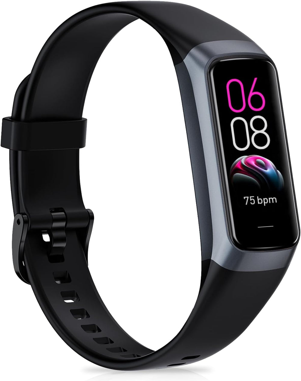 Fitness Tracker with 24/7Heart Rate, Blood Pressure, Sleep Tracking, Calorie, Activity Tracker with 1.1" AMOLED Color Screen, Waterproof Step Tracker for Android iPhones Women Men