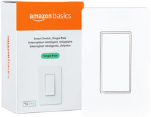 Amazon Basics Smart Light Switch, Single Pole, Works with Alexa Only, Voice Control, Schedule, 2.4 GHz Wi-Fi, No Hub Required, Easy to Install, White