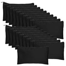 Legigo Blank Canvas Bag Zipper Pouch Makeup Bags Bulk - Multi-Purpose Canvas Pencil Pouch with Sturdy Zipper, Cosmetic Bag Travel Toiletry Bag for DIY Craft Projects, Storage (8.3 x 5 inches)