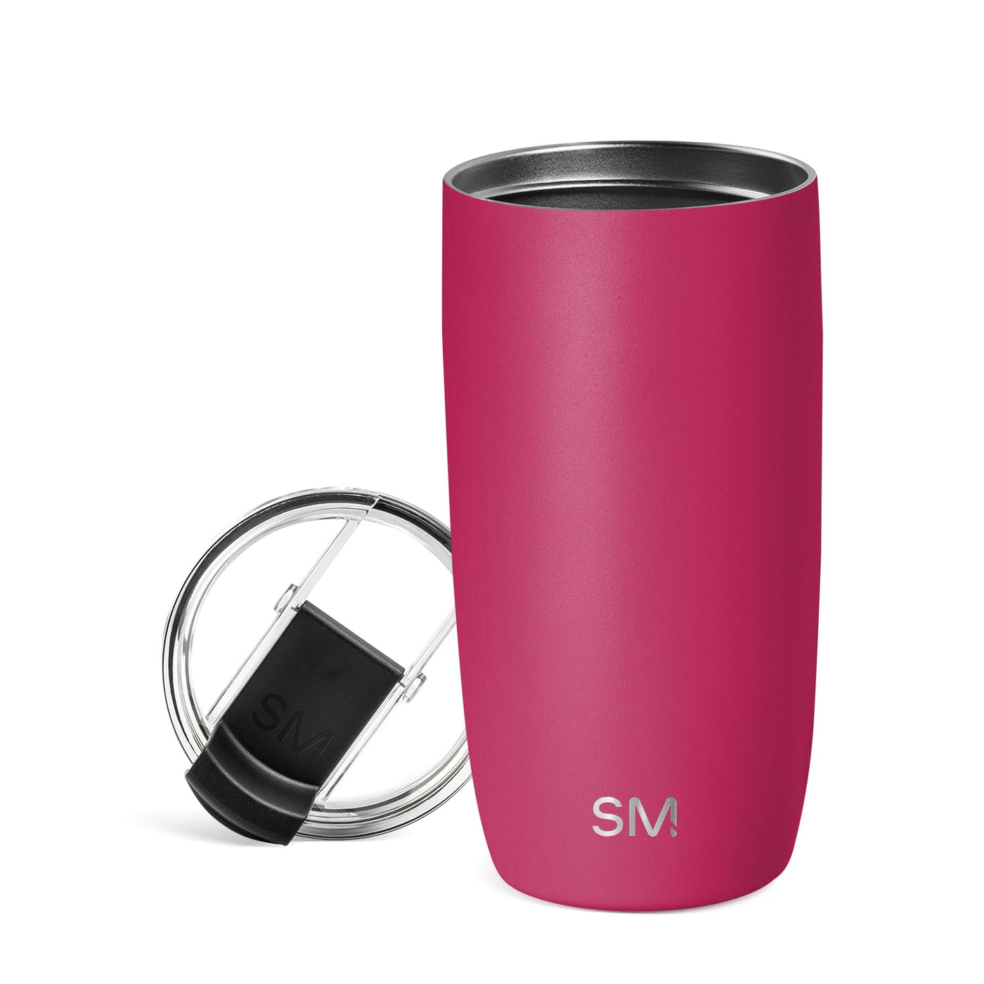 Simple Modern Voyager Tumbler with Flip Lid | Travel Coffee Mug | Insulated Stainless Steel Cold Brew Iced or Hot Coffee Cup | Gifts for Women Men Her Him | 16oz, Almond Birch
