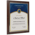 Coated Cherry Wood and Silver Frame