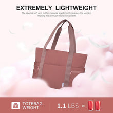 NOL Lightweight Puffer Tote Bag for Women-Quilted Shoulder Bag with Zippered Compartments | Waterproof Puffy Handbag for Work