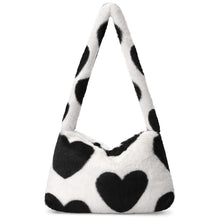 Fuzzy Tote Bag Y2K Fluffy Shoulder Bag Women Furry Purse Large Cute Plush Bag Ladies Faux Fur Bag for Autumn and Winter