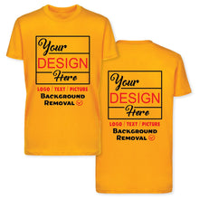 Personalized Image/Text for Your Company/Wedding/Greetings with Digital Printing | Unisex Adult | Custom T-Shirt