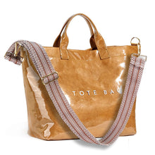 KAMEILONG Women's Large PVC Tote Bag Letters Print Handbags Paper Shoulder Bag Clear Shopping Hobo Bag