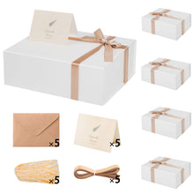 LIFELUM Green Gift Box for Presents 1 Pack 13.85 x 8.35 x 4.45 inch Big Decorative Large Gift Box for Clothes with Magnetic Lids Luxury Accessories Card, Ribbon, Filler,Sticker