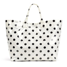 Lushandy PVC Tote Bag Women's Letters Print Hobo Handbag 14L Waterproof Plastic Tote Purse for Work, Beach, Shopping
