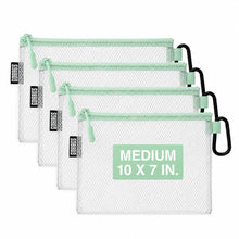 GOBAGS Air Production Multi‑Size Clear Zipper Pouch (4‑Pack) – Cable Organizer & Travel Gear Bag for Electronics, Camera Accessories, Tool Pouch & Small Tech Storage