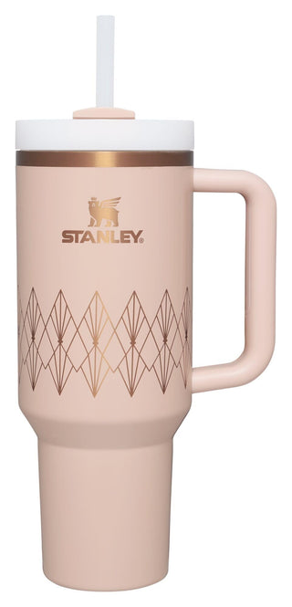 STANLEY Quencher H2.0 Tumbler with Handle and Straw 30 oz | Flowstate 3-Position Lid | Cup Holder Compatible for Travel | Insulated Stainless Steel Cup | BPA-Free | Rose Quartz 2.0