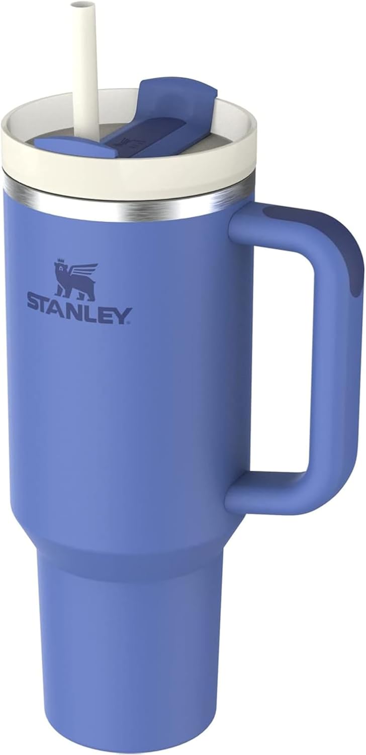 STANLEY Quencher H2.0 Tumbler with Straw 40 oz | Flowstate 3-Position Lid | Cup Holder Compatible for Travel | Insulated Stainless Steel Cup | BPA-Free | Iris