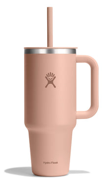 Hydro Flask Travel Tumbler with Handle, Lid and Straw - Insulated Stainless Steel in 32 Oz Trillium