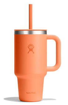 Hydro Flask Travel Tumbler with Handle, Lid and Straw - Insulated Stainless Steel in 32 Oz Trillium