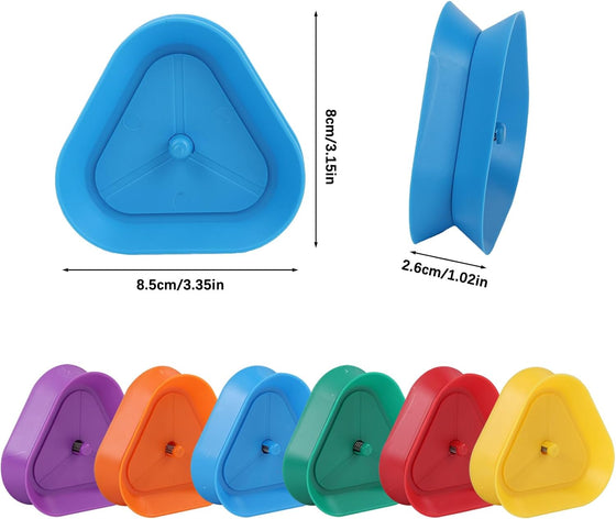 Playing Card Games Holder,6 Pack Triangle Shaped Hands-Free Playing Card Holder for Kids,Adults,Seniors,Poker Parties,Family Card Game Nights&Classroom Activities,6 Colors - hover image