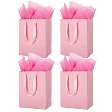 MOXARYSU 8 Pcs Medium Gift Bags With Handles: 8x5x10 Rainbow Colour Gift Bags Kraft Paper Party Favor Bags With 16 Tissues For Party,Birthday,Baby Shower,Wedding（8 Colors）