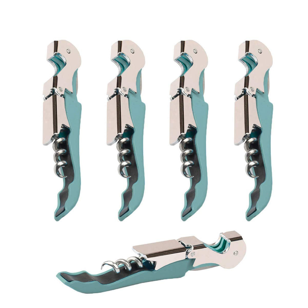 Kit-Home Professional Waiter Corkscrew Wine Openers Set (4 PCS),Upgraded with Heavy Duty Stainless Steel Hinges Wine Key for Restaurant Waiters, Sommelier, Bartenders