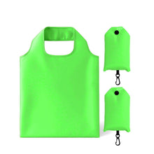 2 Pack Foldable Shopping Bag, Waterproof Reusable Grocery Tote Bag Holder,Nylon(Green A)