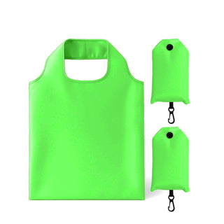 2 Pack Foldable Shopping Bag, Waterproof Reusable Grocery Tote Bag Holder,Nylon(Green A)