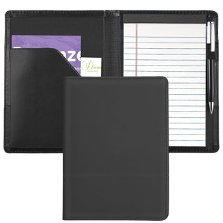 Padfolio/Portfolio Binder, Mini Padfolio Portfolio Binder 5 x 8 Legal Writing Pad, A5 Document Organizer Folder for Men Women,Silver