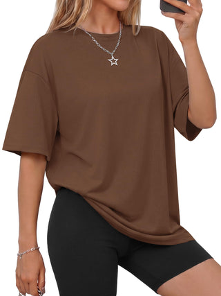 GAYHAY Oversized Tshirts for Women - Spring Summer Workout Clothes Short Sleeve Tops Crew Neck Tee Shirts Fashion Casual 2026