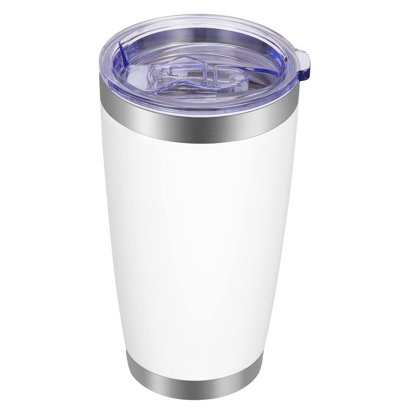 VEGOND 20oz Tumbler with Lid and Straw Stainless Steel Tumbler Cup Vacuum Insulated Double Wall Travel Coffee Mug Powder Coated Coffee Cup, Blue, 1 Pack