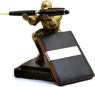 Custom Engraved Pen & Money Clip Wallet Gift Set – Personalized Ballpoint Pen with Refill, Luxury Gift Box for Men