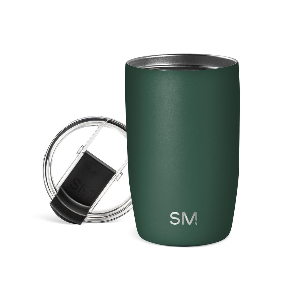 Simple Modern Voyager Tumbler with Flip Lid | Travel Coffee Mug | Insulated Stainless Steel Cold Brew Iced or Hot Coffee Cup | Gifts for Women Men Her Him | 16oz, Almond Birch