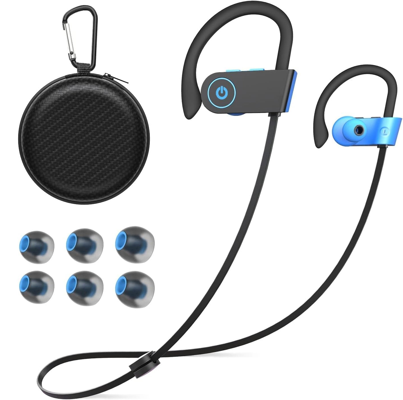 JOYWISE Bluetooth Wireless Headphones 16H Playtime Earbuds with Mic Stereo in-Ear Earphones, IPX7 Waterproof Sports Sound Isolation AI Music Creation Headsets for Running, Gym, Workout