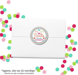 “No IFS, Ands, or Bundts” Teacher, Staff, or Employee Appreciation Thank You Sticker Labels, 40 2" Party Circle Stickers by AmandaCreation, Great for Envelope Seals & Gift Bags…