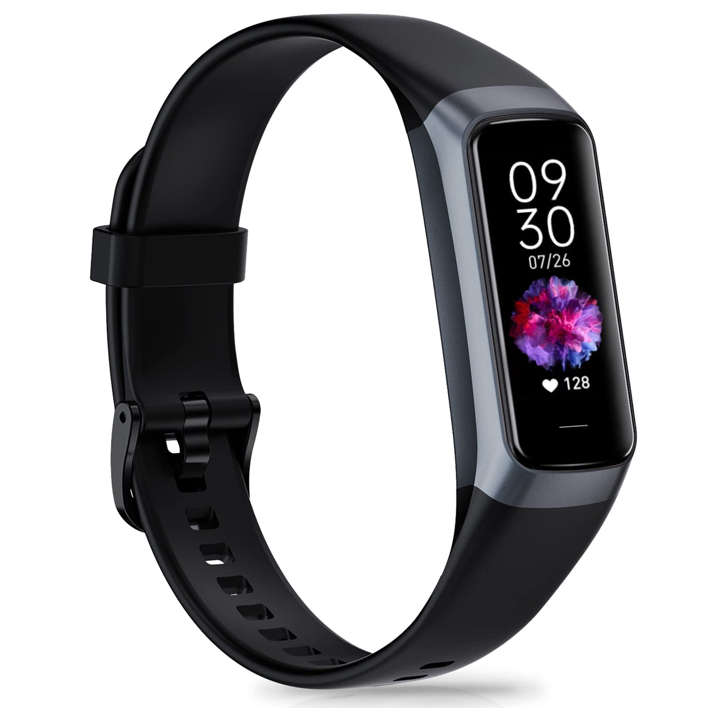 Fitness Tracker, Activity Trackers with 24/7 Heart Rate, Blood Oxygen Blood Pressure Sleep Monitor, Step Counter with 1.1" AMOLED Touch Color Screen, Calorie Pedometer Health Smart Watch for Women Men