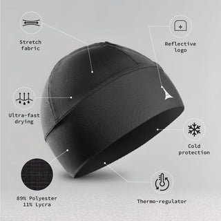 Helmet Liner Sweat Wicking Skull Cap Beanie. Ultimate Performance Moisture Wicking. Fits Under Helmets